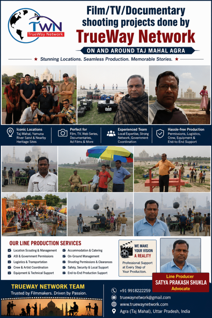 film shooting projects done on and around tajmahal